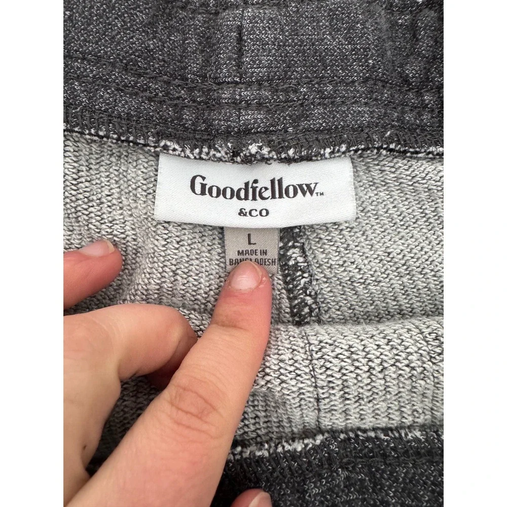 Goodfellow & Co Men Lounge Short Gray Size Large Cotton Blend Drawstring Pockets
